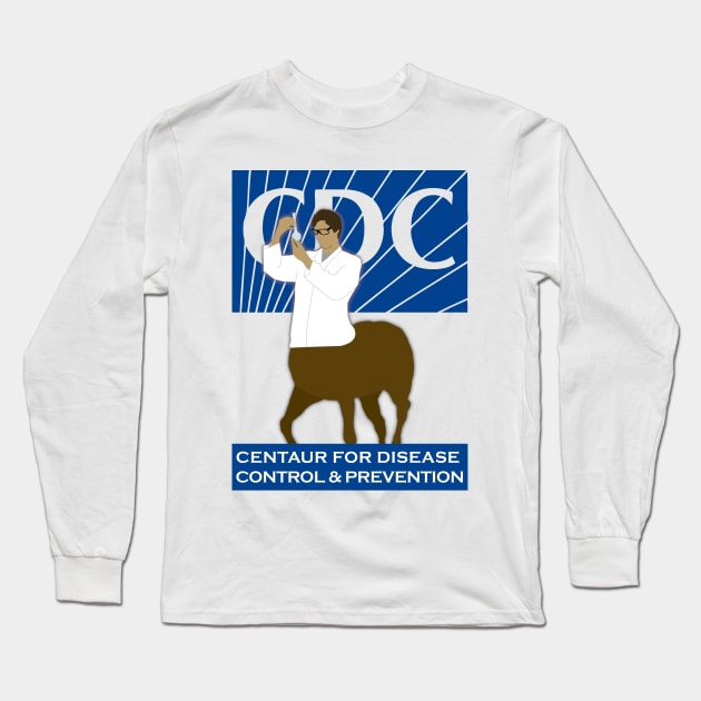 Centaur for Disease Control Long Sleeve T-Shirt by edDIE